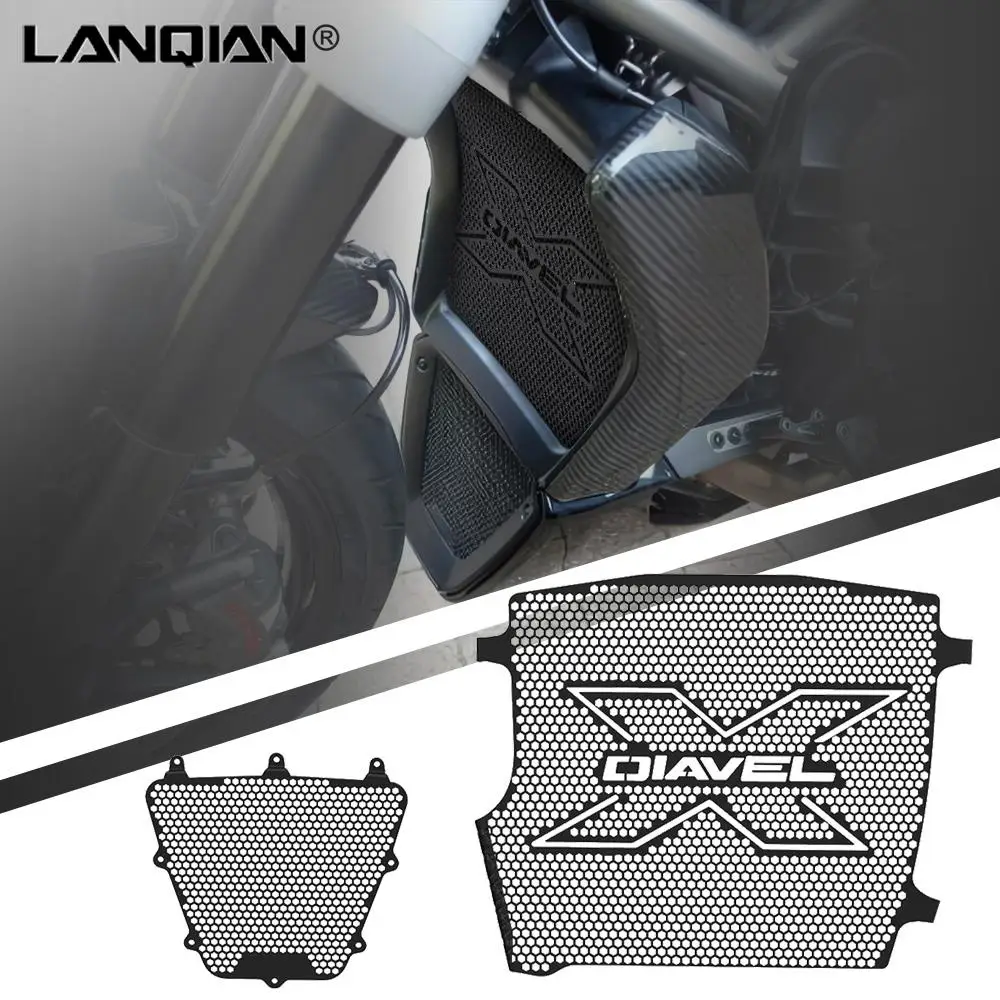 

CNC Radiator Guard Protector Cover Water Tank Grille Shield Set For Ducati XDiavel Dark / S / Nera Dark Black Star 2016-2023
