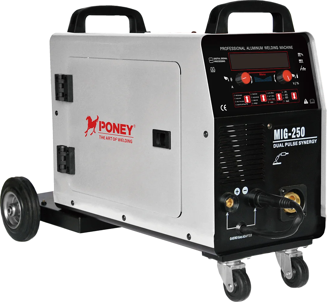MIG 250DP 220 فولت مرحلة واحدة التحكم في الإشارات الرقمية التآزلي لحام نبض مزدوج Mig MIG/TIG/MMA لحام متعدد الوظائف #3