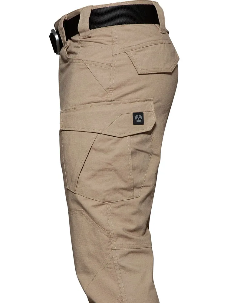 Hiking Pants Cotton Elastic Pants Thunder Lightning Second-generation Mountaineering Hiking Overalls Cargo Pants Men