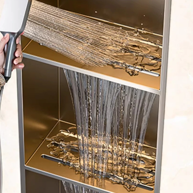 

304 Stainless Steel Niche Cabinet Baffle Metal Embedded Toilet Custom