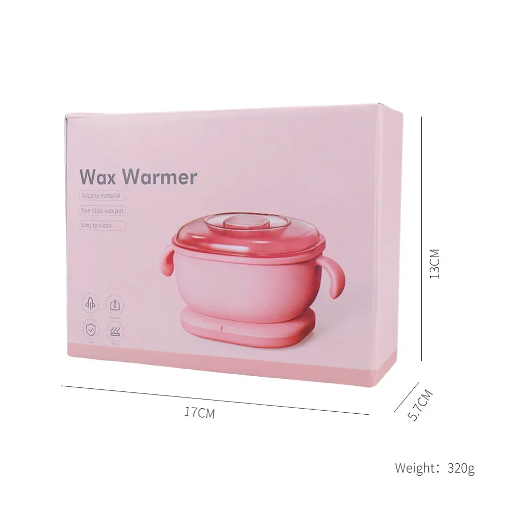 Portable Silicone Wax Warmer 400ML Foldable Wax Heater Hair Removal Wax Machine SPA Body Epilator Paraffin Wax Pot for Travel