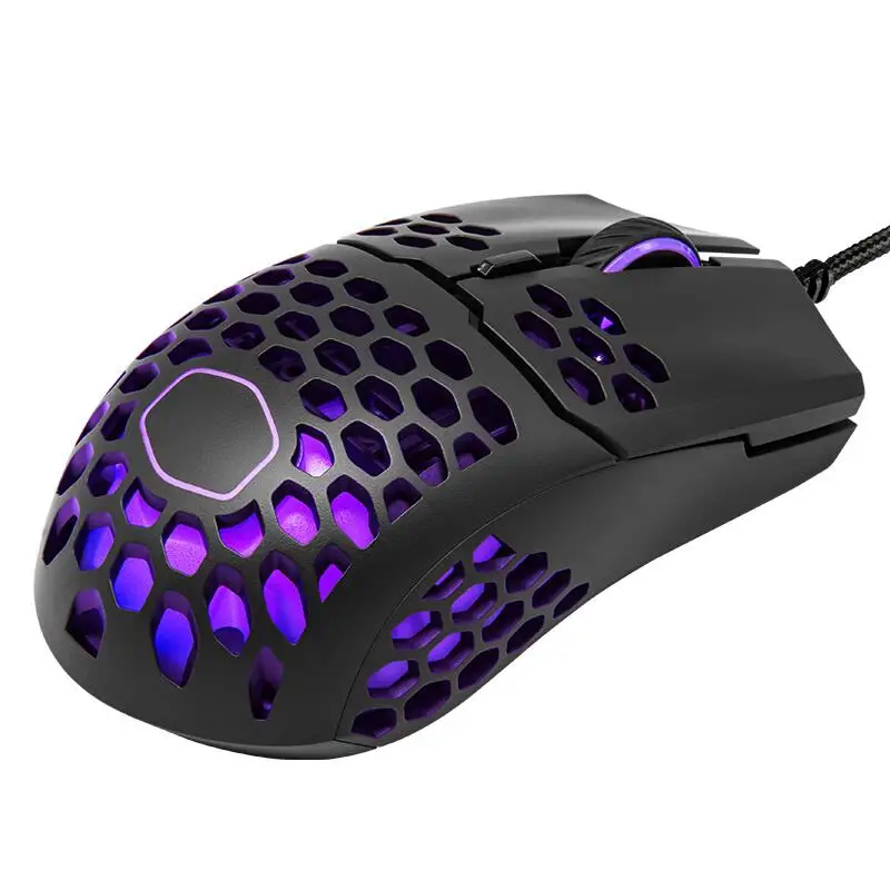 Imagem -04 - Cooler Master-mouse Gaming com Leve Honeycomb Shell Cabo Ultraweave Acentos Rgb Pixart Pmw 3389 16000 Dpi 60g Mm711