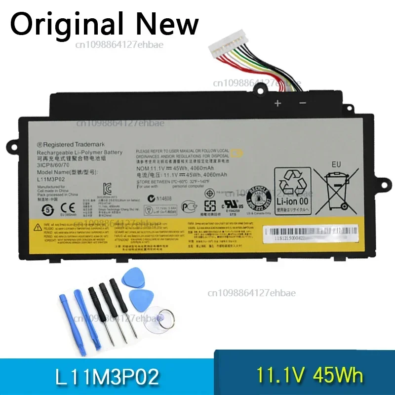 

NEW Original Battery L11M3P02 L11L6P01 For IdeaPad U310 11.1V 45Wh 3ICP8/60/70 3ICP40/61/69-2
