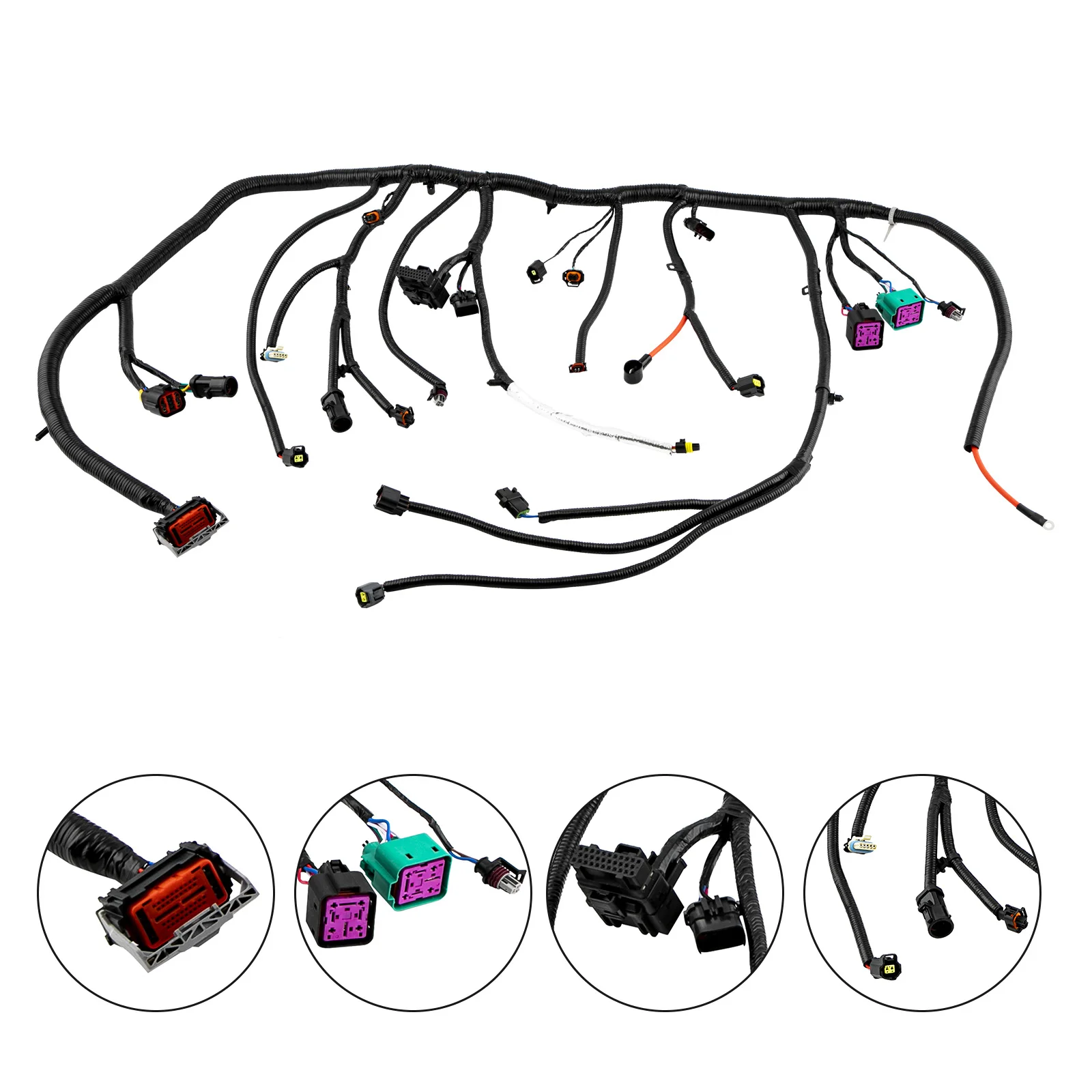 5C3Z12B637BA Engine Wiring Harness  For Ford F-550 Super Duty 6.0L Diesel 2005-2007 5C3Z12B637BA