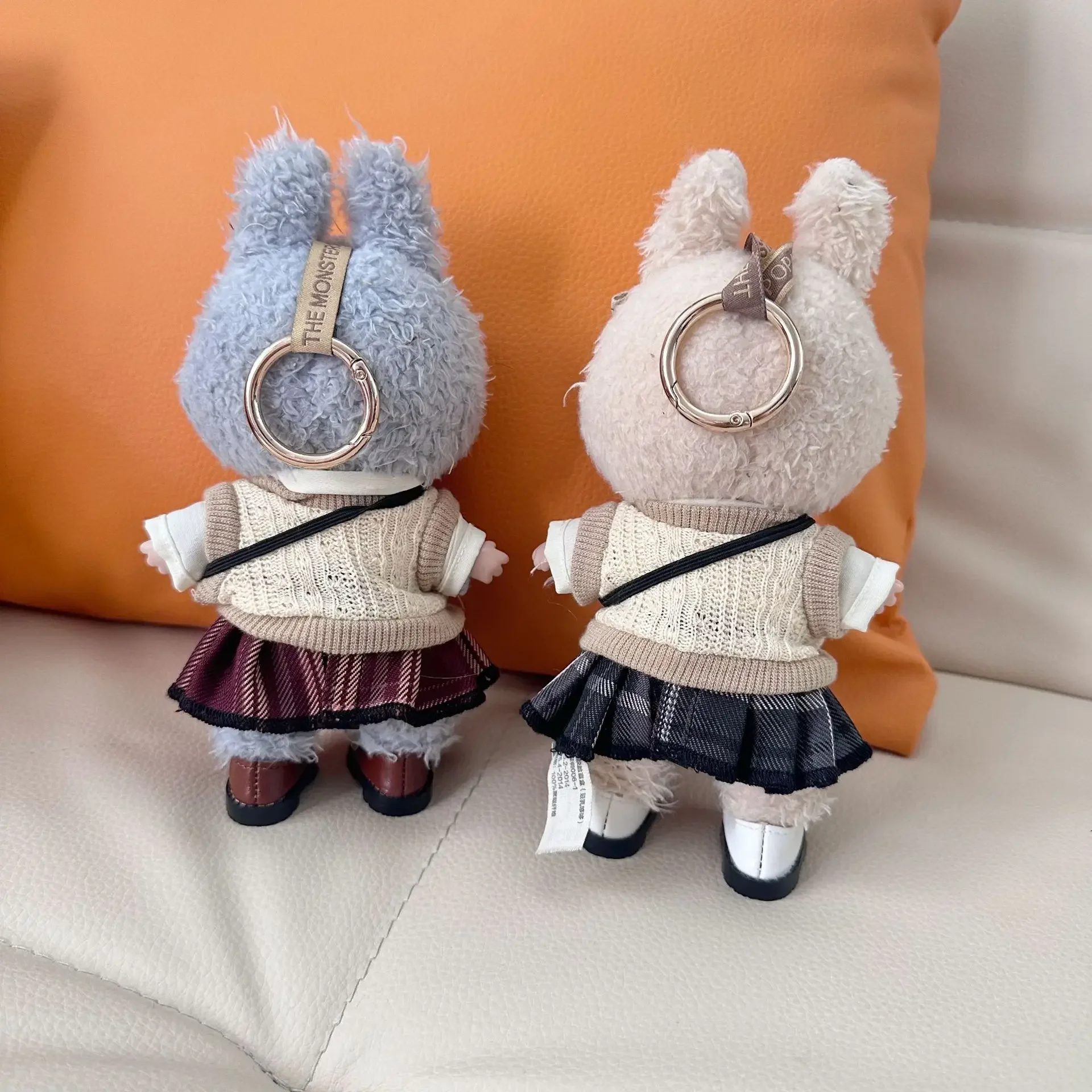 洋服のみ】17CM ラブ服 JK風スーツ LABUBUドール服 可愛い学生風スカート ドールアクセサリー