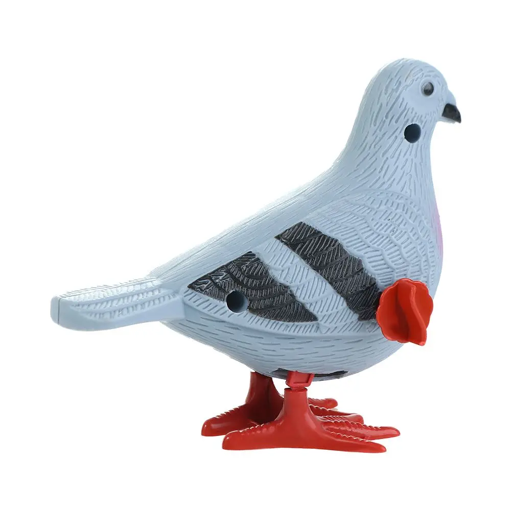 Pull Back Pigeon Ornament Educational Toy Miniature Pigeon Clockwork Toys Wind Up Toys Artificial Feather Figurine Animal Model