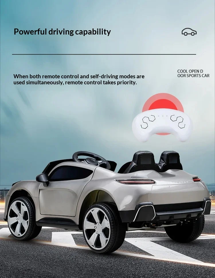 Children's Electric Vehicle Ride On Four Wheeled Remote Control Sports Baby Rocking Toy Car