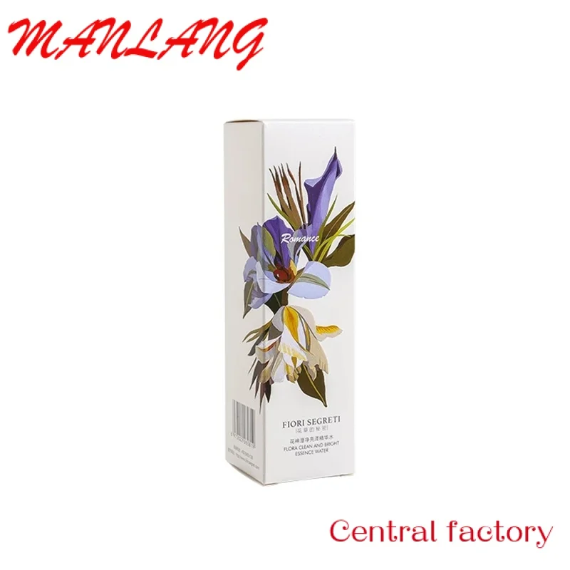 Custom  Factory custom printing small folding recycle cosmetic paper package bottle tube gift box