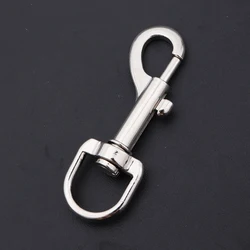 1Pcs 83mm Zinc Alloy Round Swivel Eye Snap Hook Dive Single Ended Swivel Eye Bolt Hook Buckle & Pet Chains