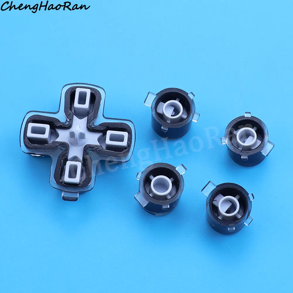 1 Set Plastic Jelly Buttons ABXY & D-pad Trigger Buttons For PS5 Game Controller Repair Replacement Accessories