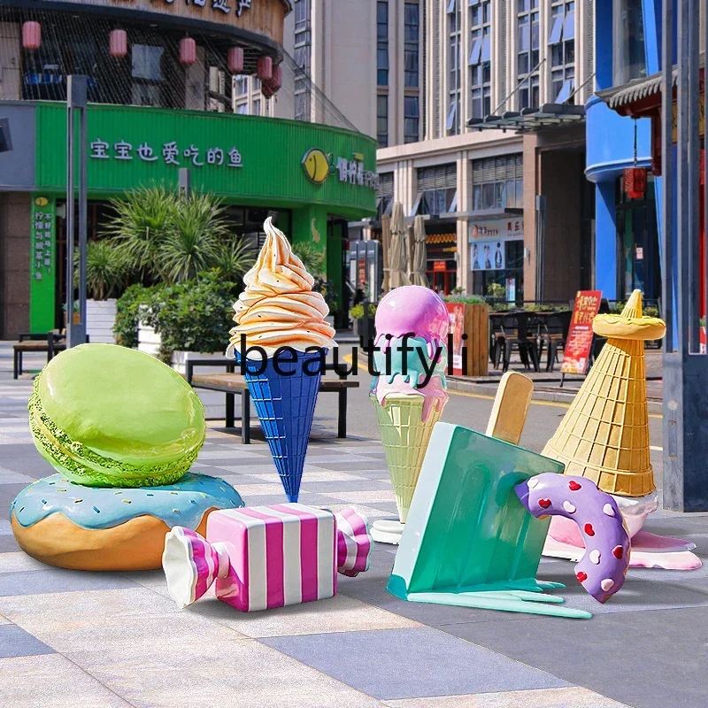 

FG28Dessert Shop Mall Ice Cream Model Ice Cream Decoration Ornament Fiberglass Sculpture