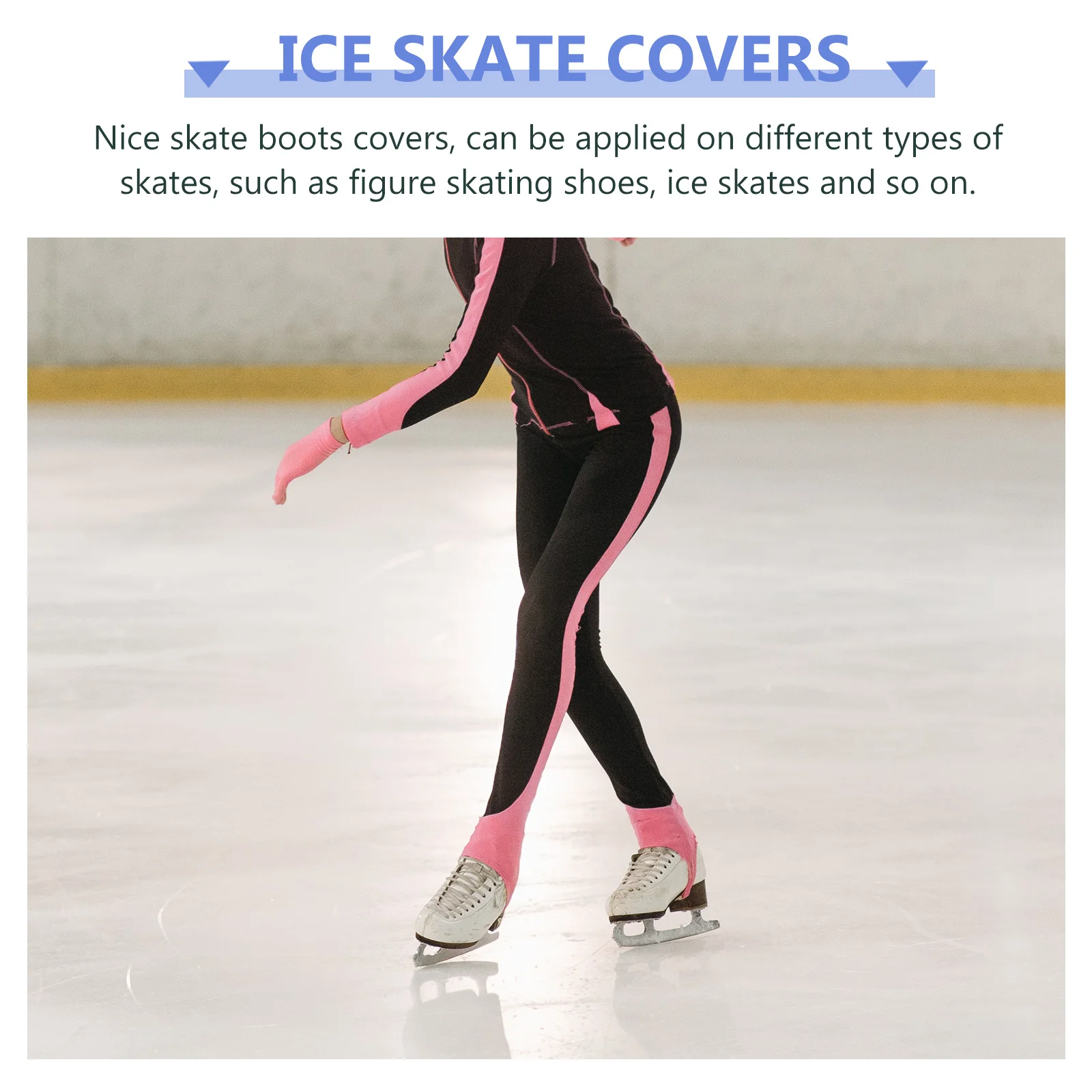 

1Pair Skating Boot Covers Polyester Wear-Resistant Ice Skates Protectors Portable Practical Skating Accessories