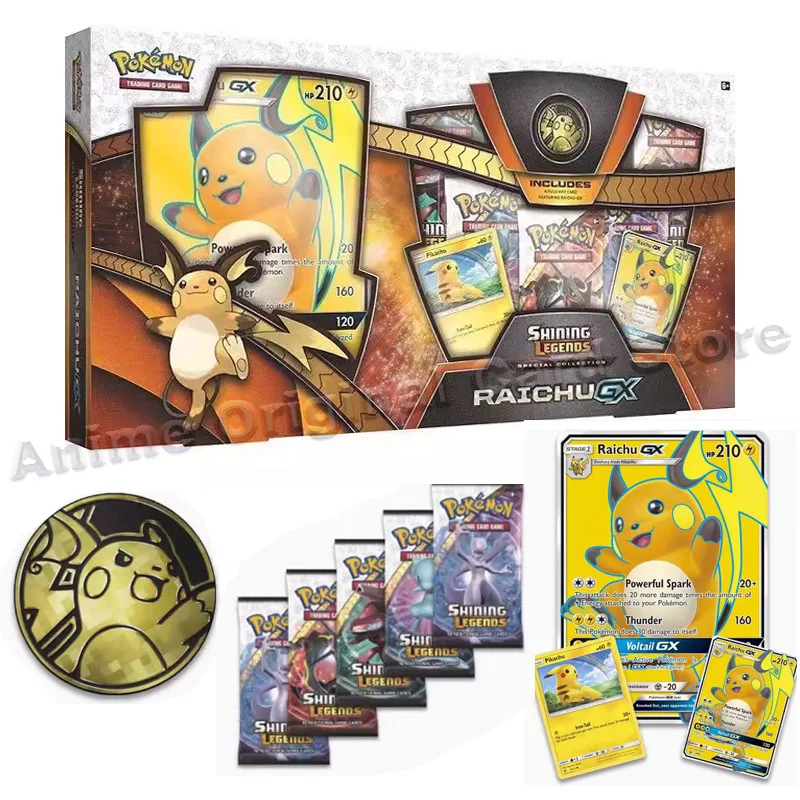 Amerikaanse Versie Originele Doos Pokemon Legendes Gx Shing Legendes Sm4 Flash Legende Kaart Collectie Geschenkdoos