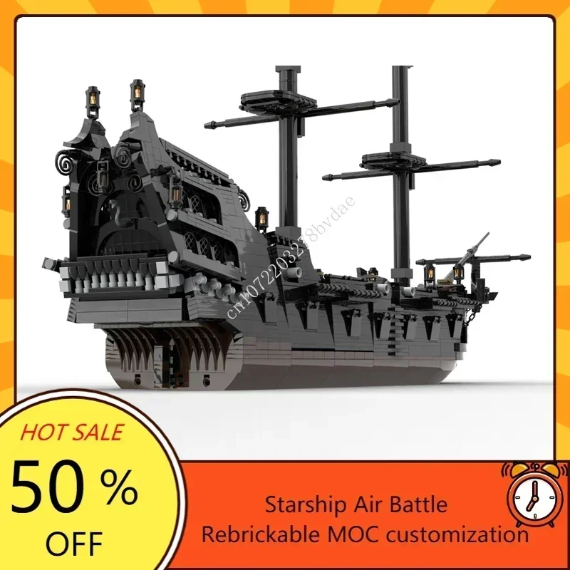 

2478MOC Pirate Ship Model DIY Assembly Toy Customized Sailing Ship Technology Creative Puzzle Kids Holiday Birthday Gift