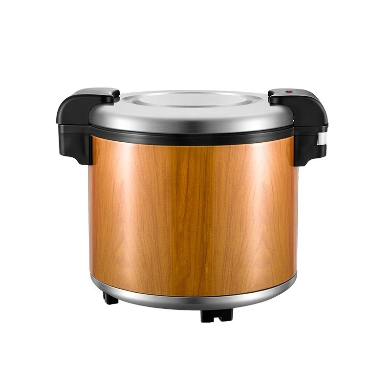 

Commercial stainless steel rice insulation pot wood grain electric heating constant temperature insulation rice bucket