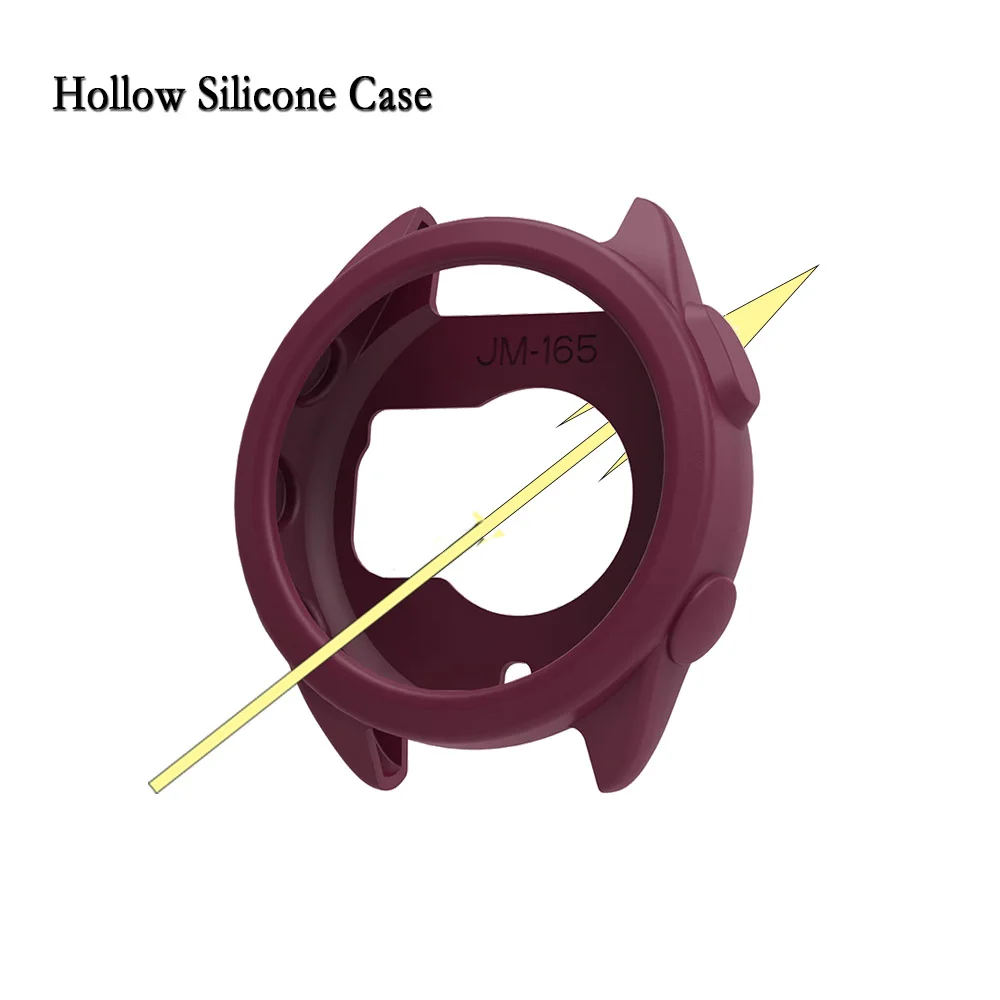 For Garmin Forerunner 165 Silicone Protective Case Watch Shell Protector Soft and Durable Watch Decoration Accessories