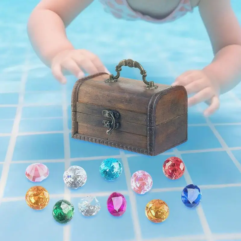 Pierres précieuses de plongée pour piscine, bijoux de piscine colorés, entraînement aquatique pour enfants, jouets de lancer de plongée pour adolescents, garçons, filles, enfants