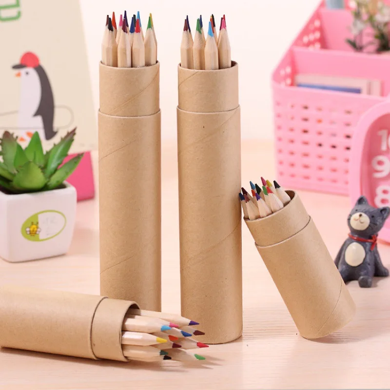 12 Colors Colored Pencil Set With Box Sketch Wood Pencils School Drawing Sketching Supplies Student Gifts  Art Drawing Pencils