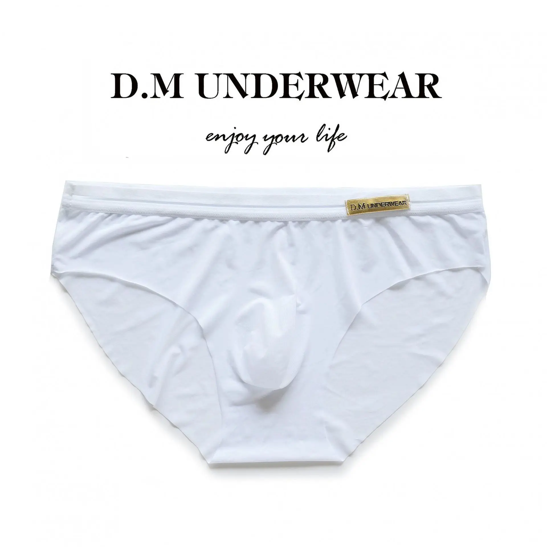 New Design Men's Underwear Low Waist Triangle Pants Male Summer Cool Breathable Comfortable Soft Brief Underspants