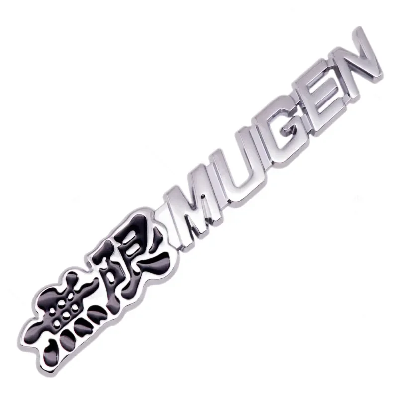 3D Metal Logo Mugen Emblem Nameplae Letters Car Trunk Badge For Honda Civic FD2 FN2 4D CRV FIT Accord Mugen Sticker Accessories