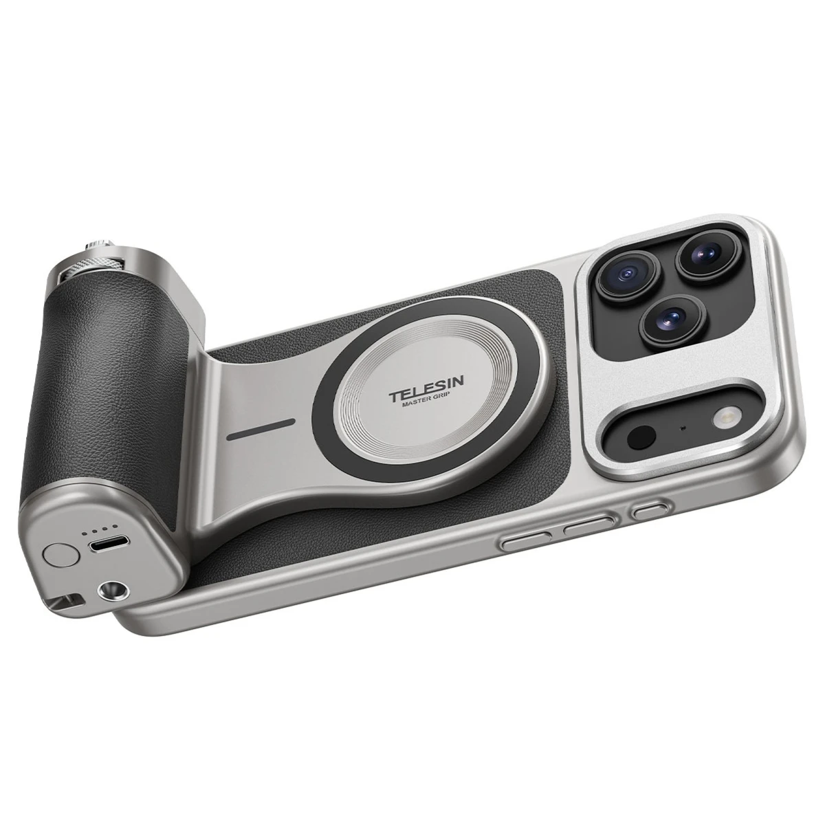 

Ручка для камеры TELESIN Fun Shot Ultimate для IPhone17 Pro/Pro Max с магнитным чехлом для телефона