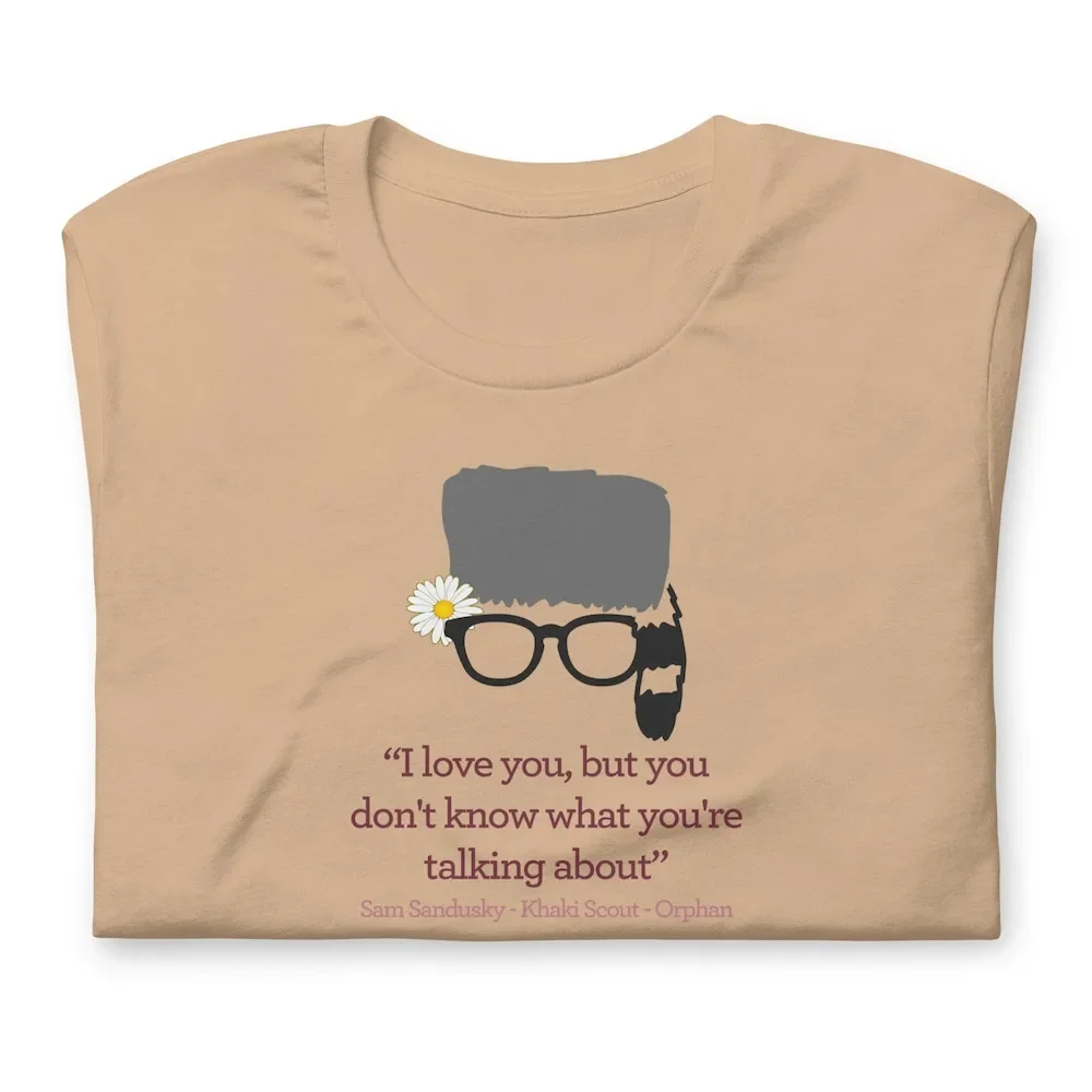 T Shirt Moonrise Kingdom Sam Shakusky I Love You But Wes Anderson