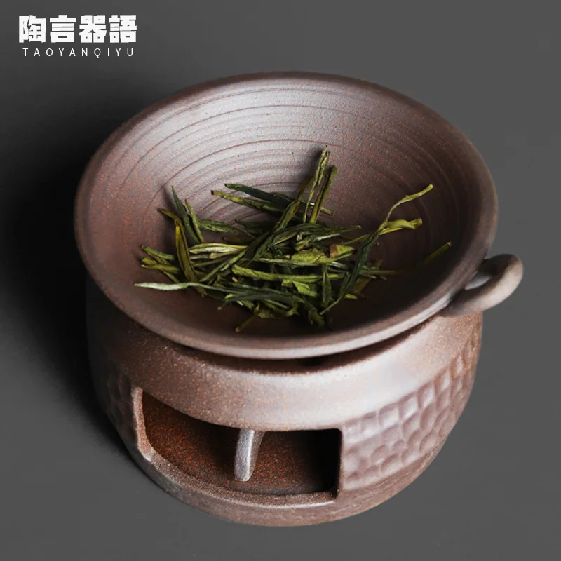 Jingdezhen rock mine clay candle roasted tea stove handmade retro pottery platform small blast stove