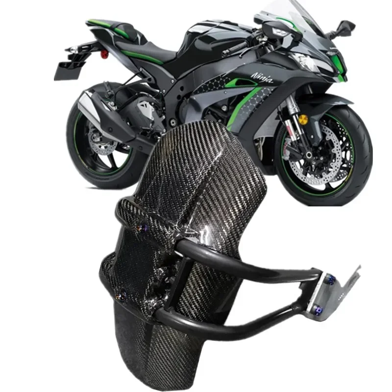 MOTO FOR KAWASAKI ZX10R ZX6R 636 Z1000 2004-2009 Integr Motorcycle Accessories Carbon Fiber Rear Tire Fender