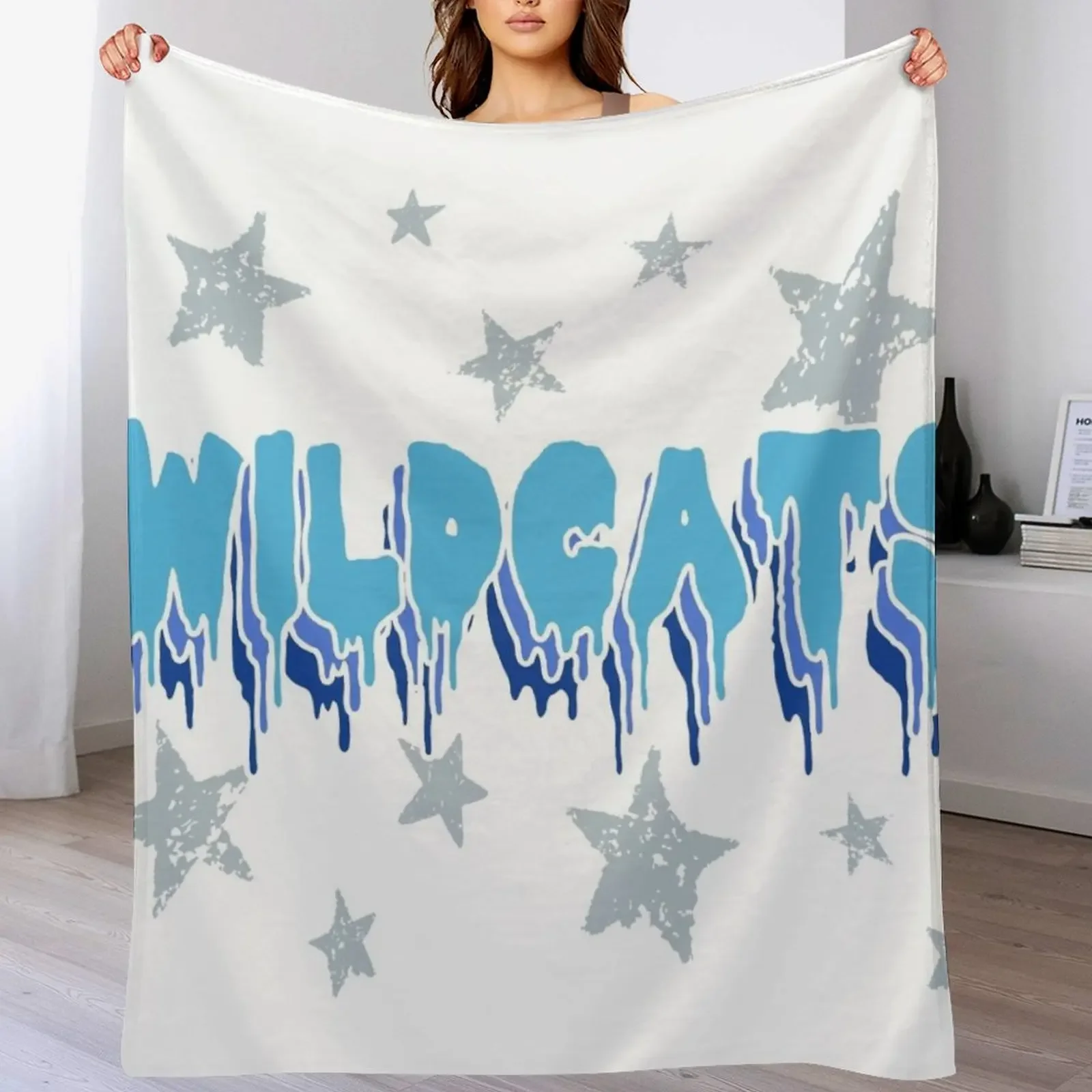 

wildcats drip Throw Blanket Extra Large Throw Camping Blankets Sofas Of Decoration valentine gift ideas Blankets