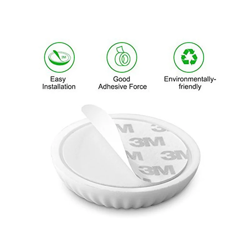 

2pcs Silicone Door Handle Bumper Wall Protector Self Adhesive Door Stopper For Furniture Protection Guard Shield White