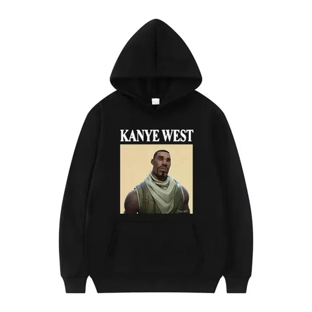 Kanye West mee divertida sudadera con capucha para hombres y mujeres suéter súper grande estilo retro hip hop rap Street lanas m