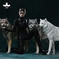 JXK 1/6 Arctic Wolf Model Canis Lupus Arctos Animal Decoration Collection Soldier Accessory Birthday Gift Photography Props
