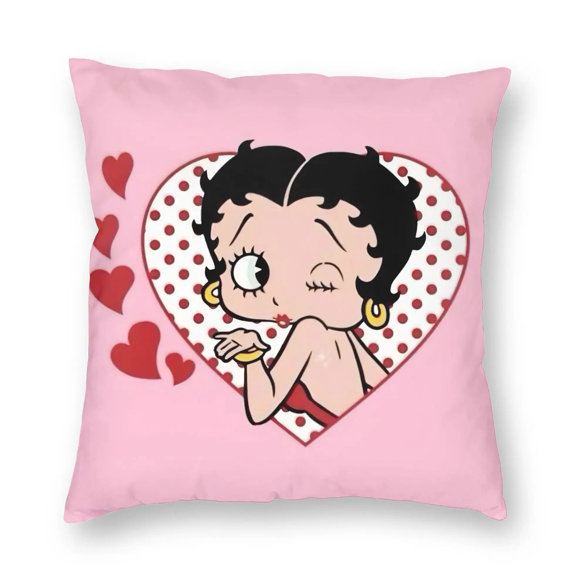 Anime B-Betty BoopS Pillowcase Printing Fabric Cushion Cover Decoration  Pillow Case Cover Home Square 45*45cm