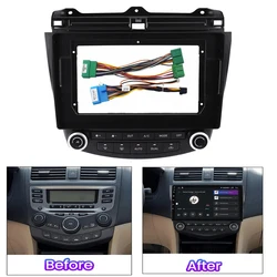 For HONDA Accord 7th 2003-2007 10.1 Inch Car Radio Fascia Android MP5 Player Casing Frame Head Unit Stereo Panel Cover Trim kit