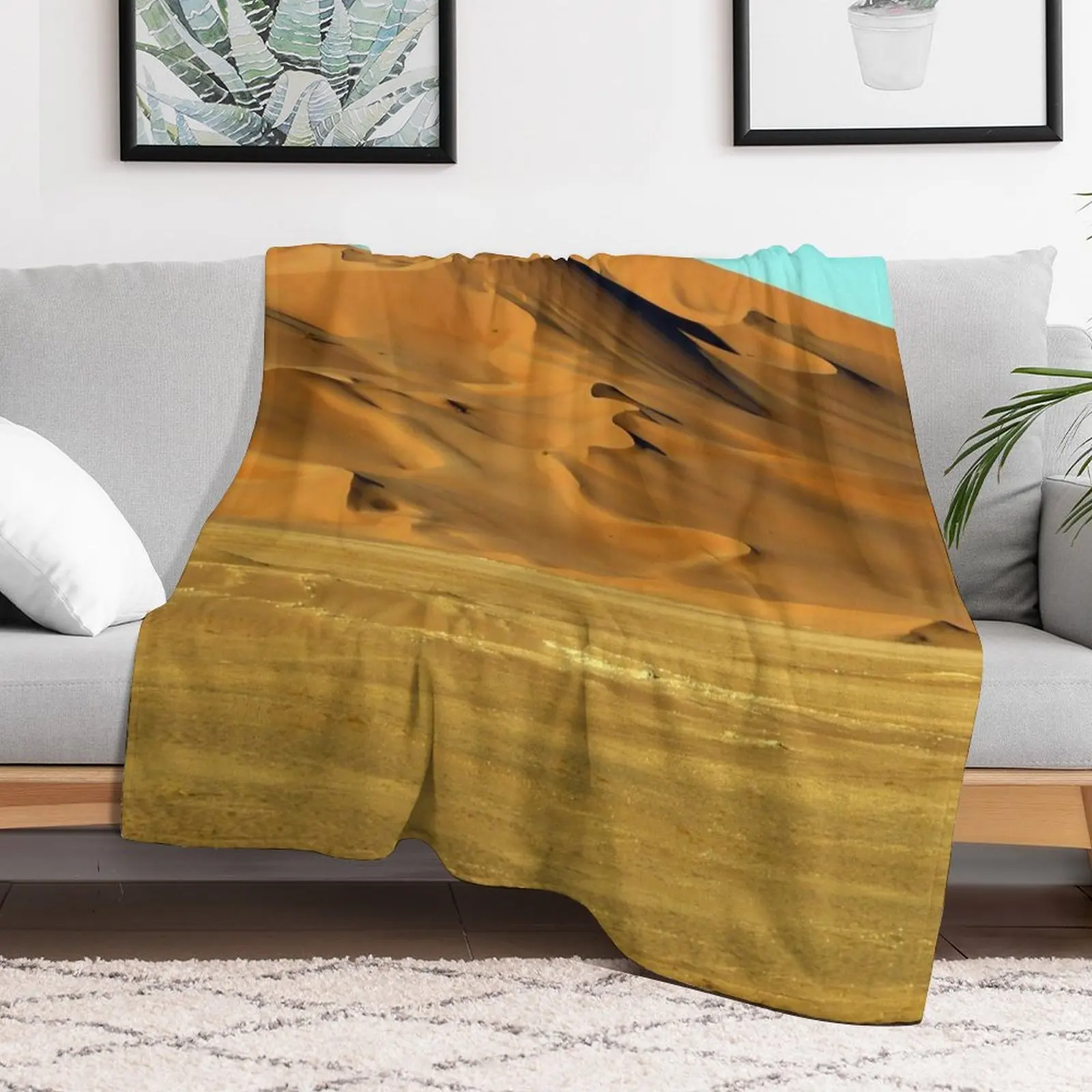 Sand Dunes Sahara Desert Landscape 22 Throw Blanket Loose Decorative Beds Fashion Sofas Sofas Blankets