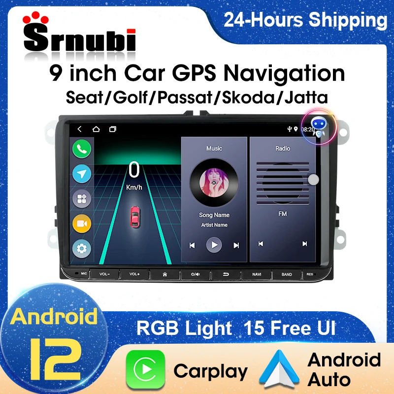 

Srnubi 9'' 2 Din Android Octa Core Car Radio Stereo For VW Polo Golf Passat Skoda Car Multimedia DVD Player GPS RDS DSP Carplay