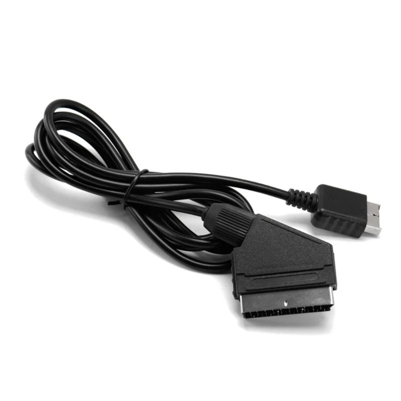 

652F 1.8M/ Video Game Cable Scart Cable For PS1 for for Console for NTSC/ System Accessories