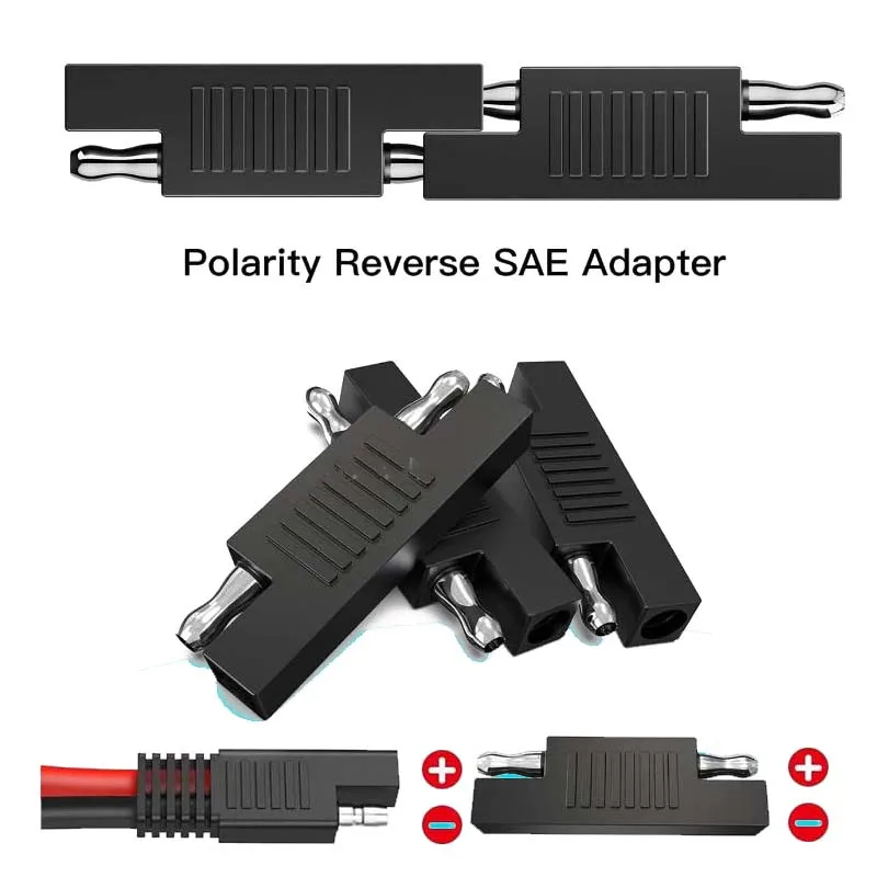 5 SZTUK ‌ Adapter SAE Złącze akumulatora motocyklowego SAE Wtyczka solarna Głowica ładowania Złącze z odwróceniem polaryzacji zasilania