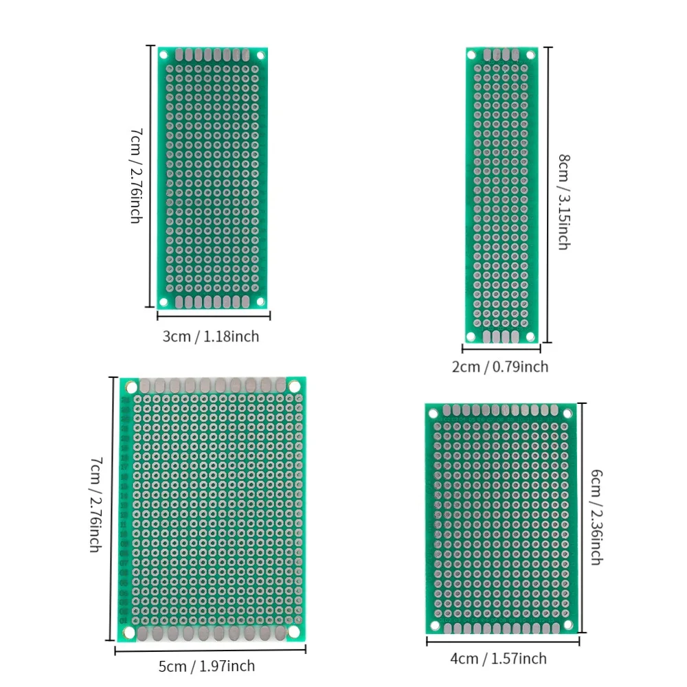 ユニバーサルシングル面PCB,2.54mm, 1〜20ユニットの日曜大工回路基板