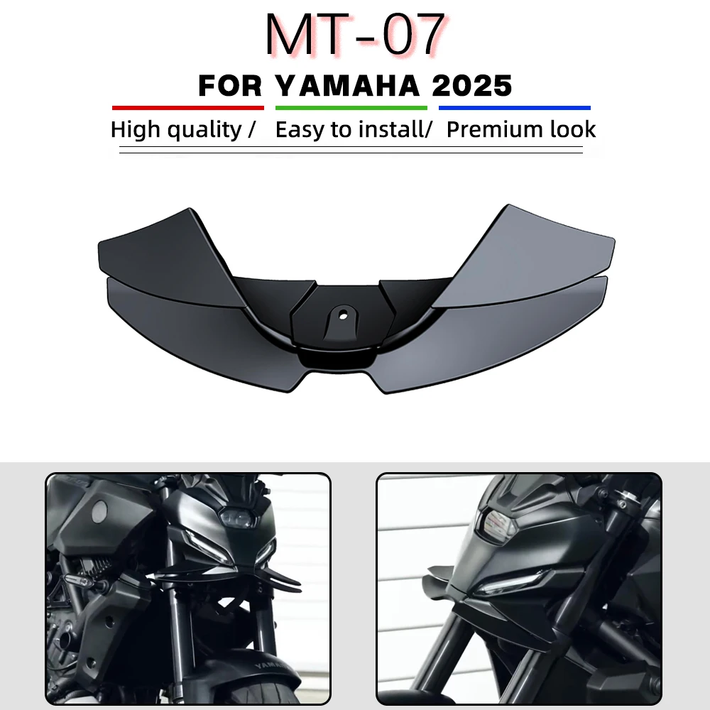 

For YAMAHA MT-07 mt07 2025 Motorcycle Downforce Naked Frontal Spoilers Front Spoiler Lower Spoiler Lower Lip