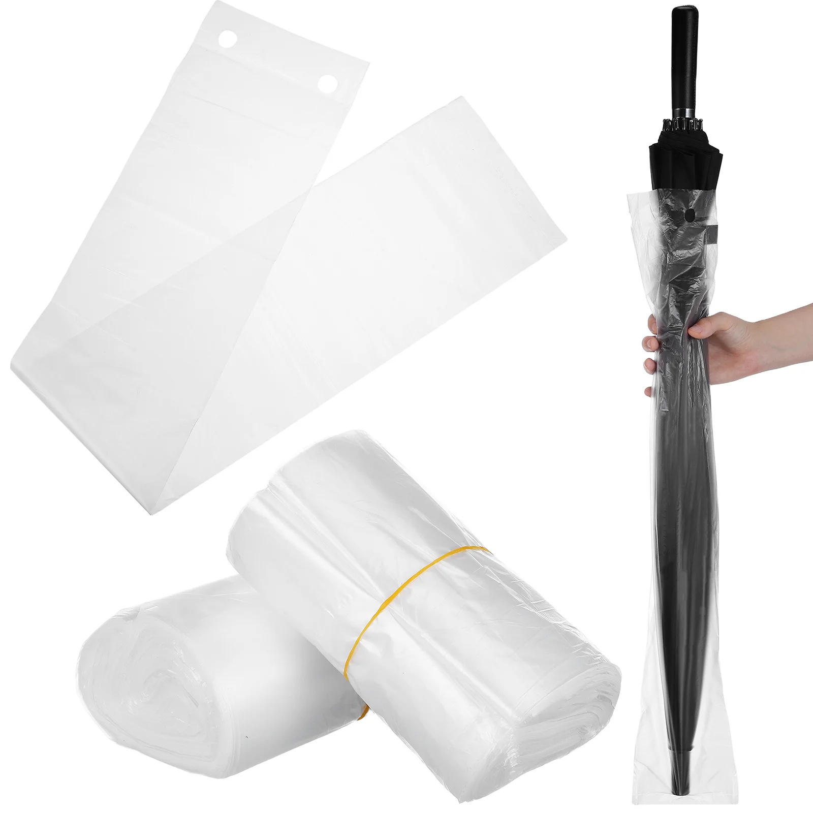 

200Pcs 13x72cm Long Handle Umbrella Bags Odorless Safe Material Dust Moisture Protection Travel Storage Umbrella Plastic Bag