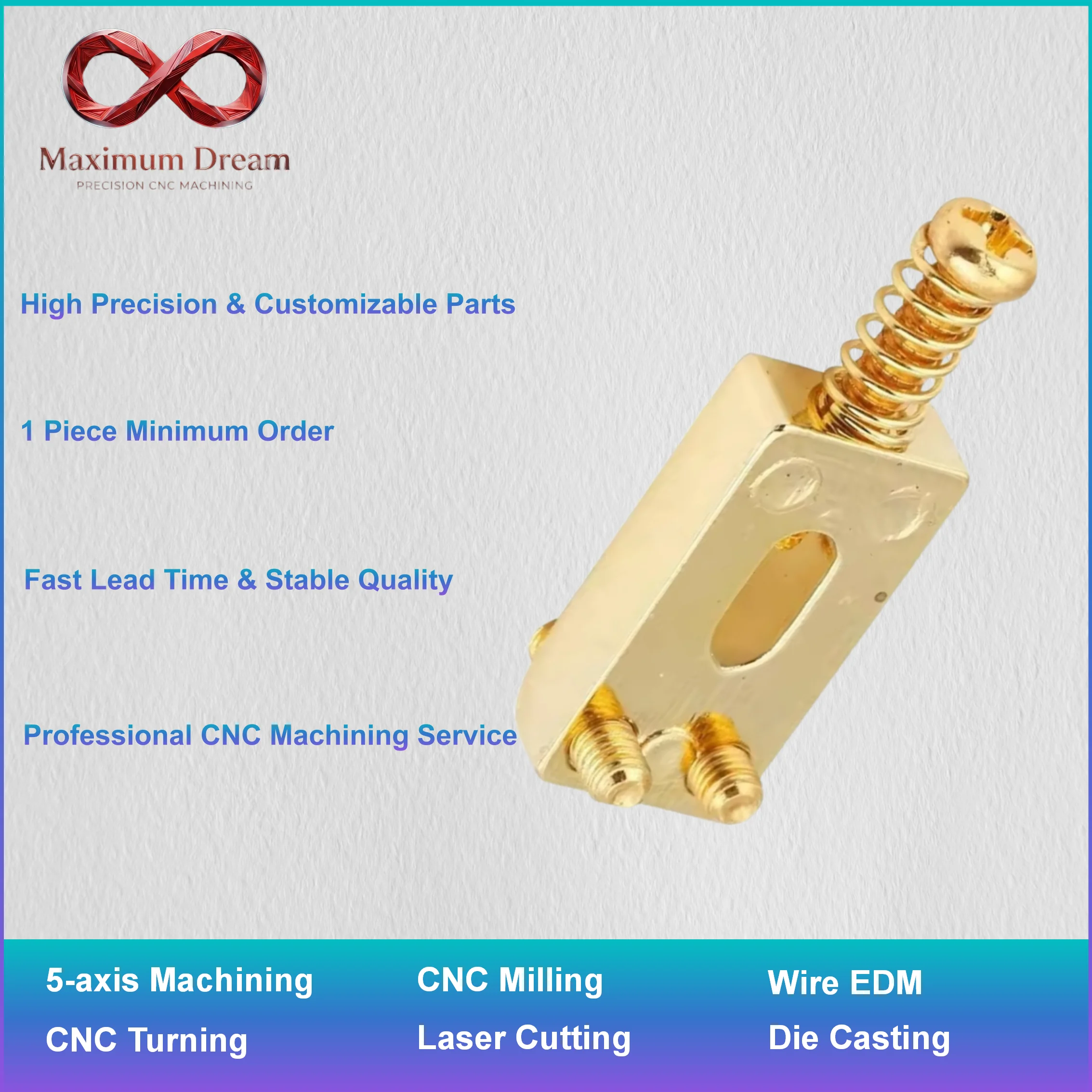 5 Axis Custom CNC Machining Service, OEM Precision Milling Turning, Aluminum Stainless Steel Parts, ISO9001 Certified Manufactur