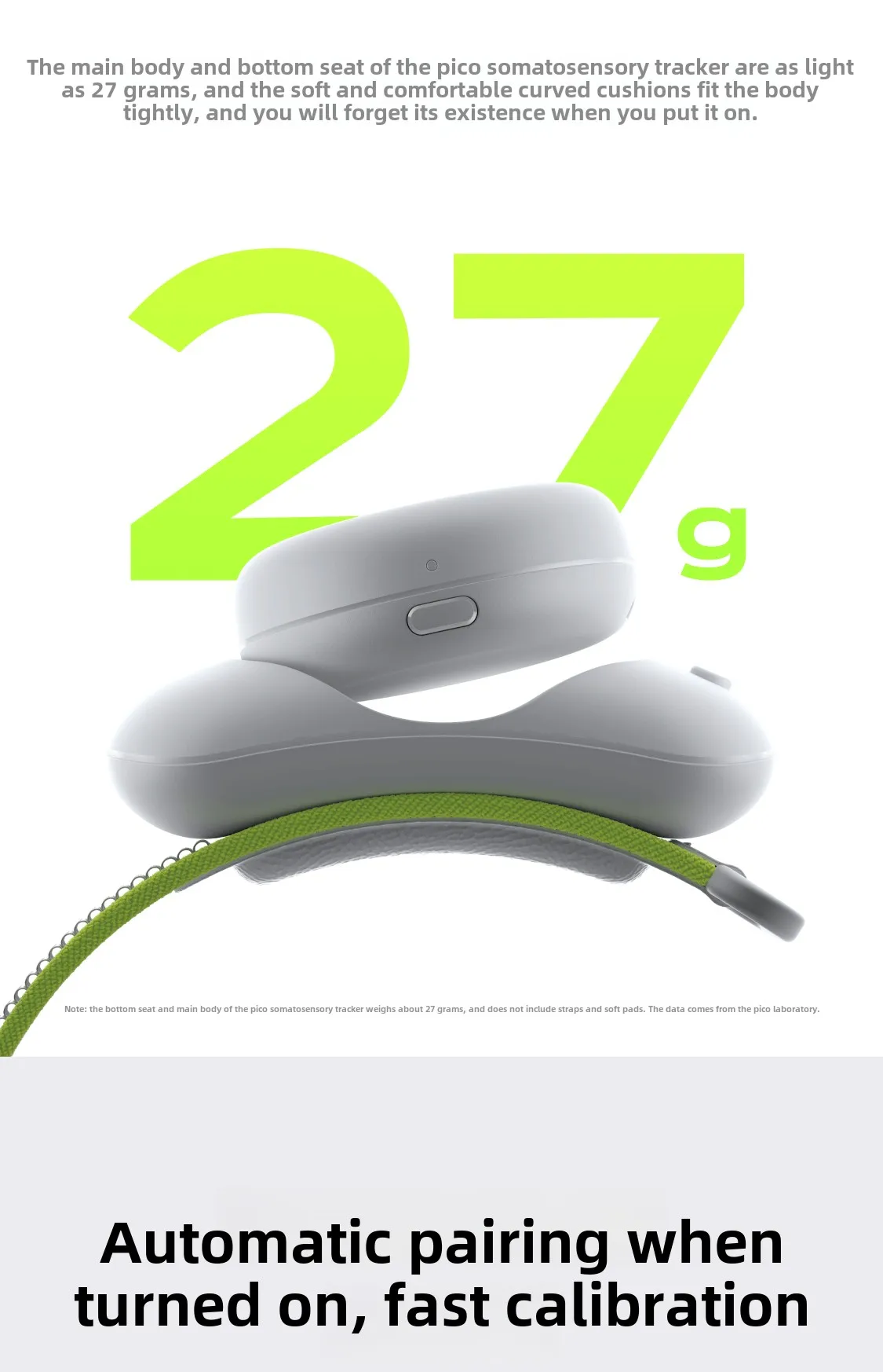PICO Motion Tracker 2. Generation, Taillen-Tracker, für PICO 4 Ultra/PICO 4 Pro/PICO 4/Neo 3 – Detail 13