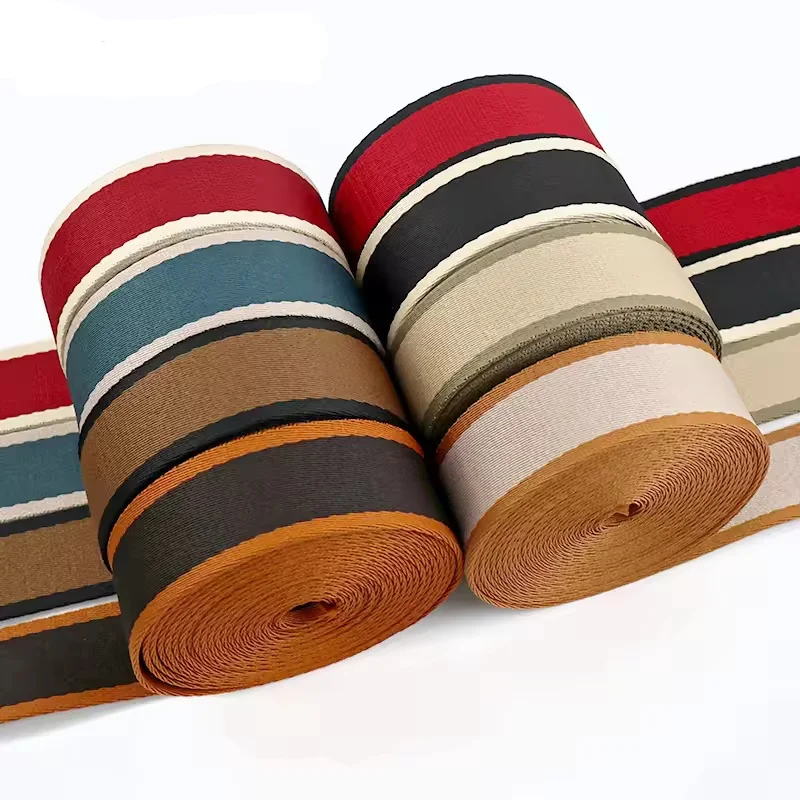 2-meter Striped Webbing Nylon Webbing 1.5 inch Webbing Belt Nylon Strap Purse Webbing Straps Ribbon