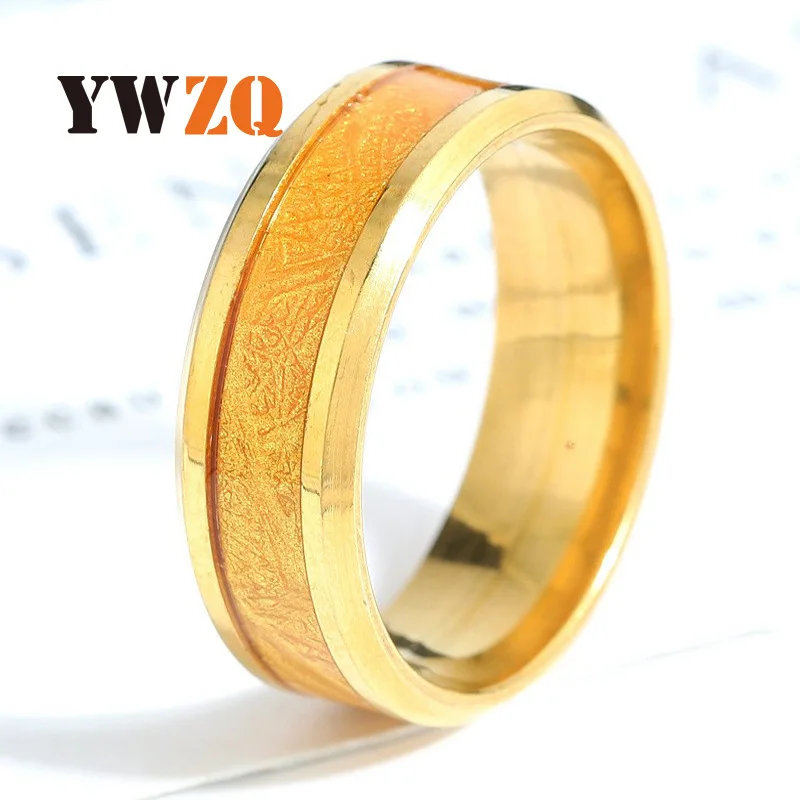 1pcs Hot Selling Dragon Patterned Brushed Rose Gold Simplicity And Personalized Commuter Titanium Steel Ring Wholesale For Men