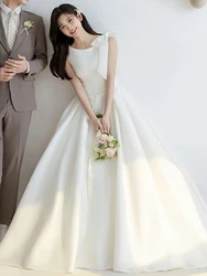 Vestido de Cromiso Blanco para Mujer, Nuevo Modelo 2026, Estilo Princesa de Alta Gama, Hermoso Vestido de Dama de  en...