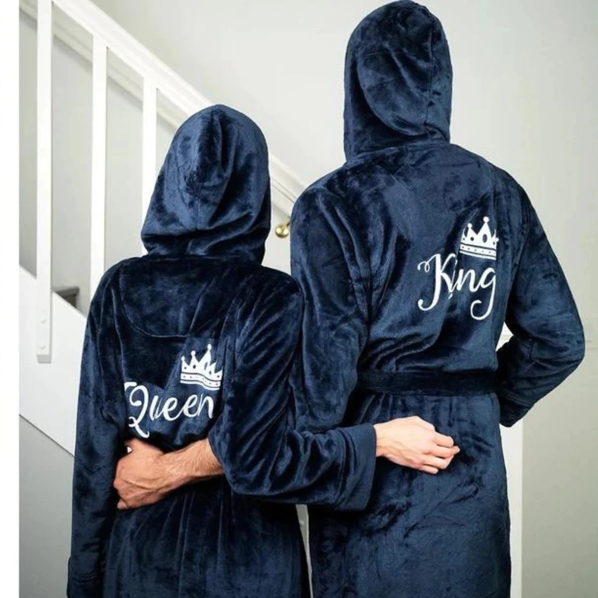 Mr And Mrs Personalization Hooded Bathrobes Customized Bathrobes With Name Women And Men Hooded Bathrobes Husband Wife Honeymoon