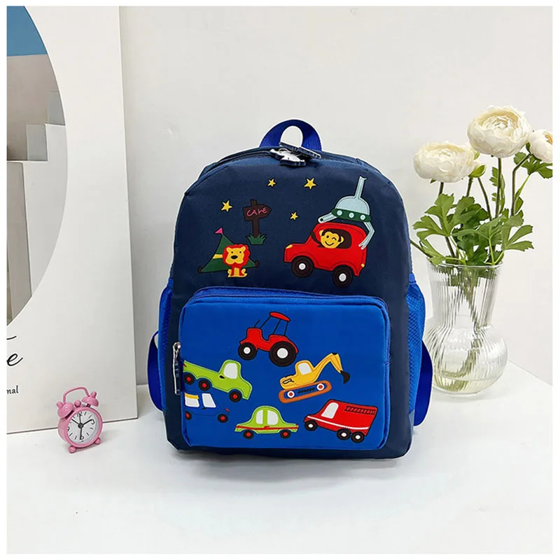 MILANCEL New Children Boys Cartoon Bag Kids Cute Kindergarten Car Backpack Girls 2 Colors Shoulders Bag