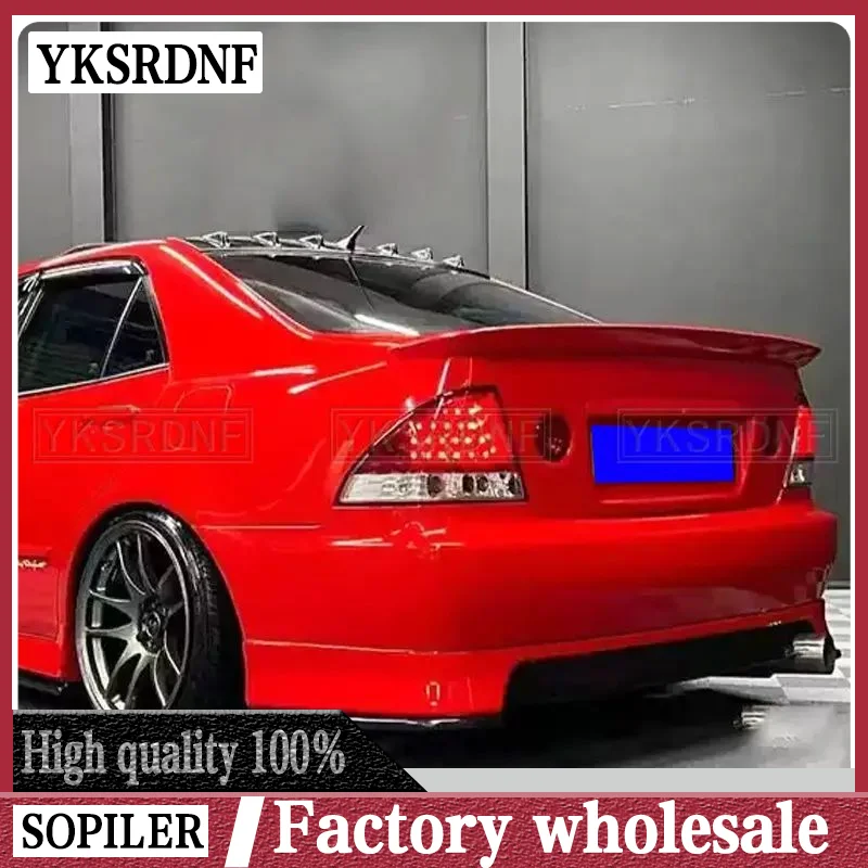 IS200 Modified TRD Style Black/Carbon Fiber Rear Trunk Luggage Compartment Spoiler Car Wing For Lexus IS 1999~2004