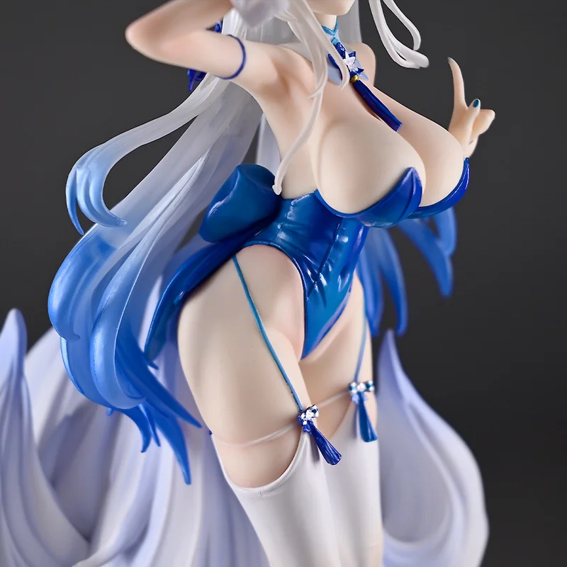 Figuras de anime azur lane gk shinano linda menina ornamento coelho menina brinquedos da moda desktop crianças boneca modelo presente colecionáveis